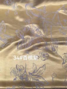 China 100% Silk Jacquard Fashion Anti-Wrinkle fabrics for Women Dress 2023 Fashion designs factory