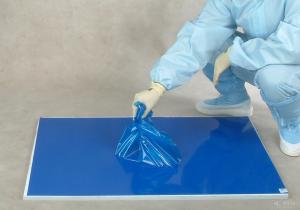 China 30 layers blue floor protection PE laboratory sticky mat factory