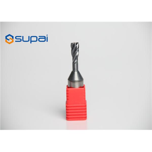 Solid Carbide 4 Flutes Cutting Tools / Precision Custom End Mill Drill Bit