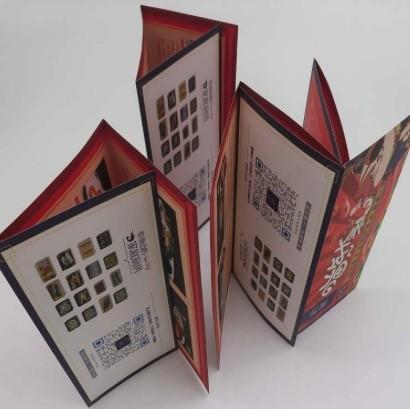 China Small Folded Leaflet Printing For Electronics, Promotional C2s Paper 7 Folds User Manual factory