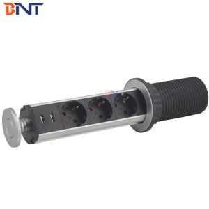 Aluminium alloy European tensile style pop up kitchen table socket