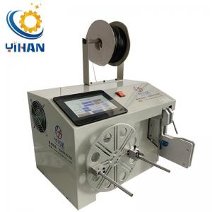 China Semi-auto Mini Flat Cable Wire Coiling Winding Machine for Strapping Diameter 18-45mm factory