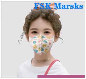 China 4 Layers Kids Face Mask Infant Dust Protective Gear Non Medical Cartoon Pictures factory