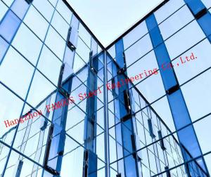 China Modern Hidden Frame Tempered Double Layer Glass Aluminum Curtain Wall EPS Project factory