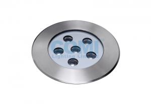 China 6 * 2W LED Underground Floor Light with Remote LED Driver , High Power LED In Ground Spotlights factory