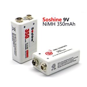 China Soshine 9V Ni-MH Rechargeable Battery: 350mAh 8.4V factory