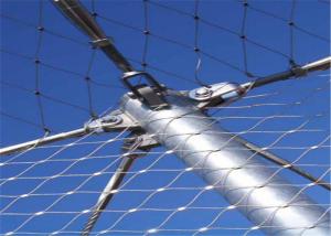 China Stainless Steel Zoo Wire Mesh , Knitted Animal Enclosure Mesh Fence factory