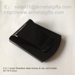 China Metal money clips for mens wallet, stainless steel money clips for man on sale
