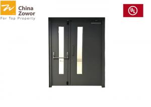 China Heat Transfer 45mm Leaf 90Mins Glazed Fire Rated Doors factory