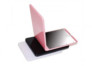 China Foldable Travel Pocket CLED Cosmetic Mirror With Lights 12.9 X 8.5 X 1.0cm on sale