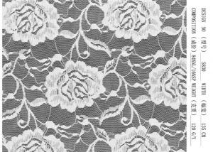 China Shiny Dress Lingerie Lace Fabric Polyester Washable Breathability on sale