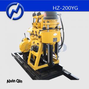 China Hydraulic water drilling rig HZ-200YG mud rotary drilling rig with hydraulic spindle factory