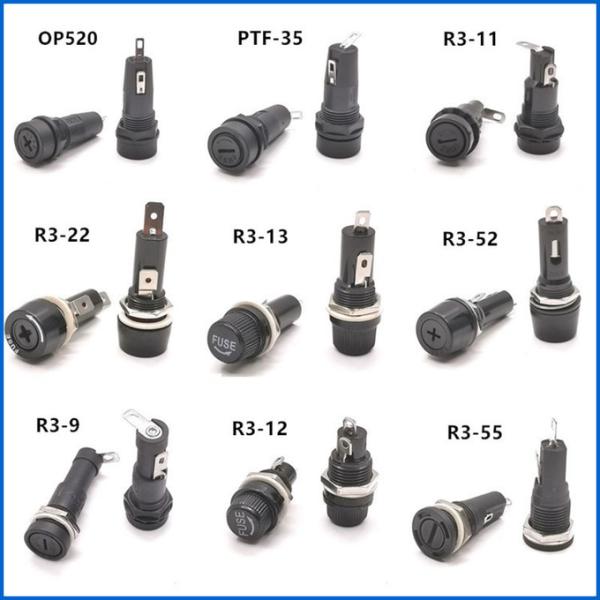 3AG Screw Driver Slot Extractor PCB Mount Fuse Holder Thermoplastic 6x30mm 2