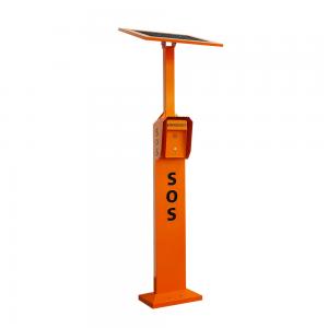 China GSM / 3G / Wireless Emergency Phone Tower with Solar Powered For Highway Roadside on sale