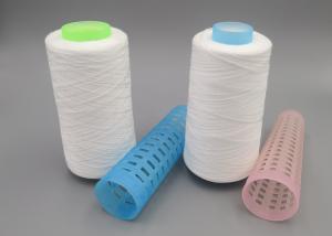 China Dope Dyed 100 Polyester Spun Yarn On Plastic Tube 20-60s Sewing Thread For Sewing Machines on sale