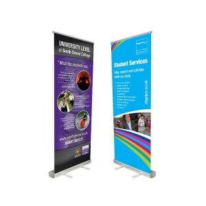 China Innovative Advertising Stand Up Banners Convenient To Transport Attractive Easy Carry factory