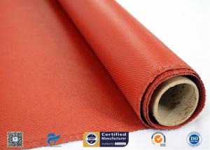 China Insulation Fireproof Silicone Coated Glass Fabric , Silicone Impregnated Fabric on sale