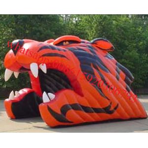 China Bearcat Head inflatable Tunnel， Inflatable Sports Tunnal factory