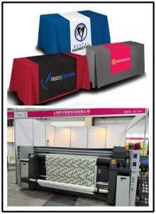 China Table Cover Digital Fabric Printing Machine With Three Epson 4720 Print Heads factory