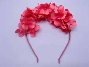 China Girls Practical Flower Decor Headband , Portable Beautiful Flower Hair Band factory