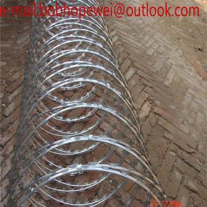 China razor barbed wire manufacturers/razor wire vs barbed wire/razor wire law/razor wire fence manufacturers factory