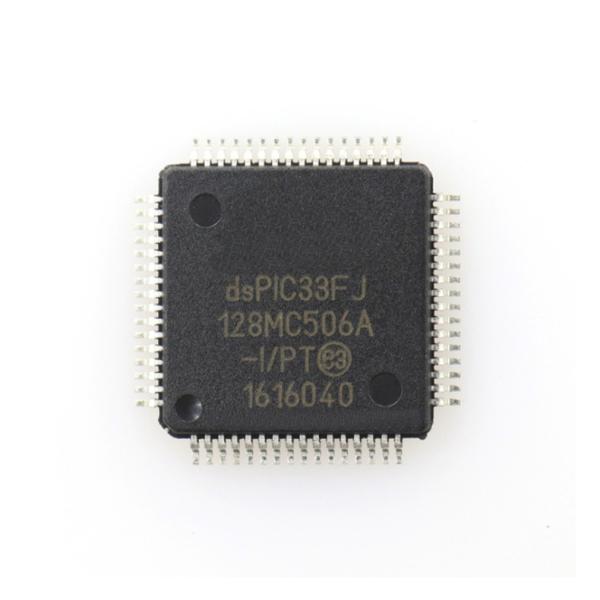 Flash Memory Microcontrollers MCU IC Chips Electronics Parts Components 16BIT 128KB 64TQFP DSPIC33FJ128MC506-I/PT
