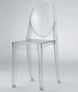 China Clear Plastic Ghost Wedding Dining Chairs Armless Dining Chair Customized on sale