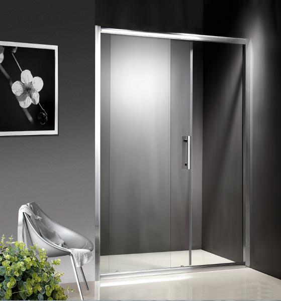 China 1200-1800X1950mm Replacement Sliding Glass Shower Doors , Shower Cubicle Doors With Double Wheels factory