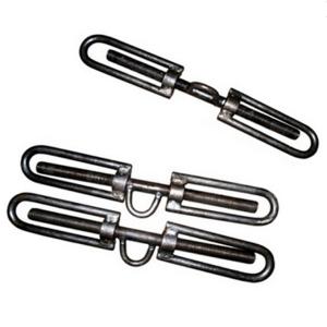 China Hot Dip Galvanized Turn Buckle Carbon Steel Hamburger Turnbuckle D - D 13T To 30T factory
