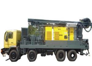China Diesel Power 400m Rotary Truck Mounted Drilling Machine factory