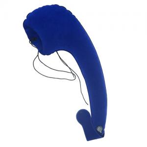 China Portable L Shaped Inflatable Travel Pillow Neck Cushion Car Flight Rest Support on sale