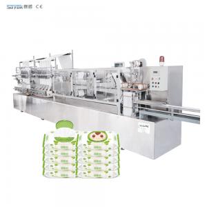 China SS304 Wet Wipes Manufacturing Machine Wet Wipes Production Line 80pcs/min factory