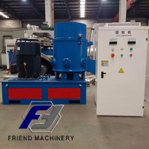 China 800kg/H Waste Plastic Recycling Agglomerator Plastic Crusher Machine on sale