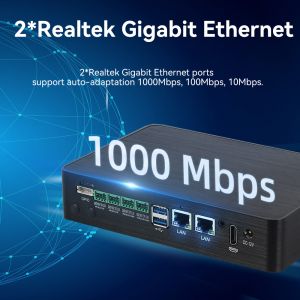 Dual LAN 4COM ARM RK3568 Industrial PC DDR4 8G EMMC 16G Android 11 Embedded Mini