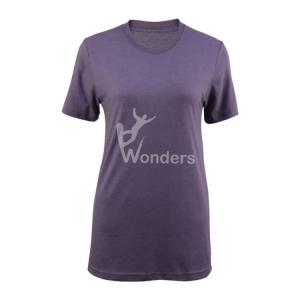 China Womens Cotton Breathable Sports T Shirts Crew Neck factory