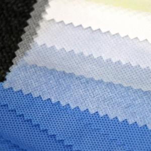 China Spunlace NonWoven Fabric White Blue Plain Spunlaced Nonwoven fabrics on sale