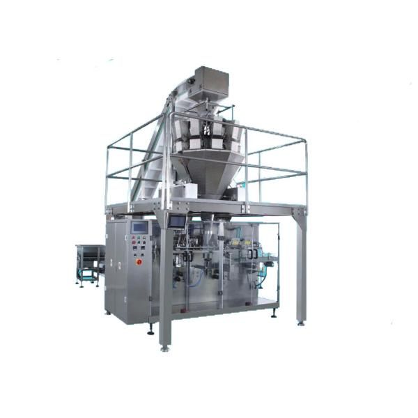 Powder / Granules Premade Pouch Packaging Machine High Efficiency With Linear Weigher