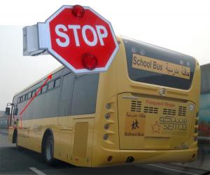Automatic School bus sign / Electronic stop arm  With Reflective Sheet Built-in Buzzer