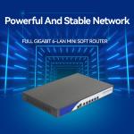 Intel Dual Channel DDR3L Firewall Server With 6 RJ45 LAN MSATA And Console RJ45