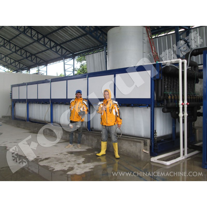Ice Block Making Machine Other Ice Storage Capacity PLC Touch Screen Control System