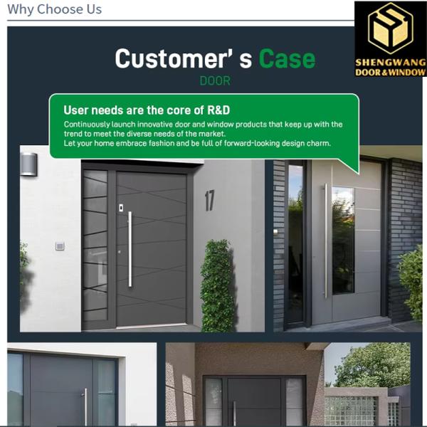 Mortise Lock Glass Aluminium Hinged Door For Hotel Hinged Patio Doors