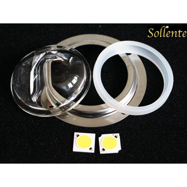 Round COB LED Modules For LED Tunnel Light , 120*60 Degree 56mm Optical Lens