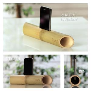 China Environmentally green bamboo surround sound speaker, bamboo loudspeaker for iPhone factory