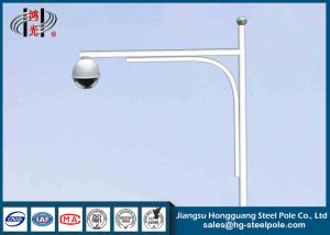 China Powder Coated Galvanized CCTV Camera Posts for Security / Traffic Surveillance factory