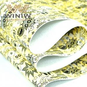 China Artificial Synthetic Leather Fabric Microfiber PU Embossed Shoe Lining Material on sale