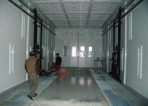 China Air Condition Component Paint Booth Drive Throught Coating Line Heavy Machinery Paint Booth factory