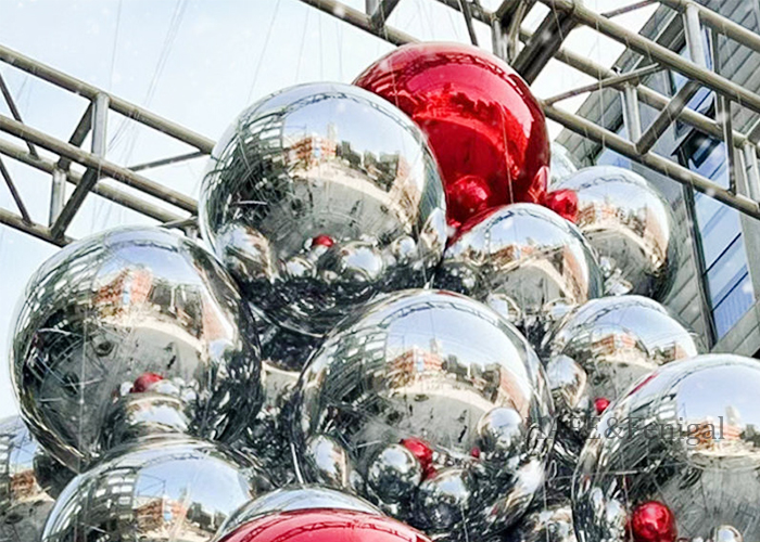 Double-Layer PVC Inflatable Mirror Balloons For Decorating Event Spaces