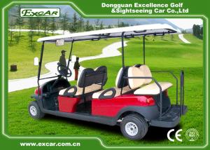 China Excar Red Motorised Golf Buggies 4 And 2 Seats Intelligent Onbaord Charger on sale