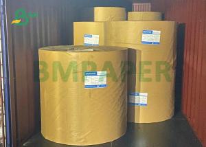 China Extensible 70gsm 80gsm Brown Kraft Paper For Cement Sand Flour Powder Packaging factory