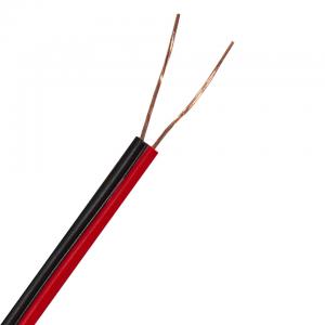 China Figure 8 Stranded Economy Audio Speaker Cable OFC Conductor 2 × 0.35mm2 Red Black on sale